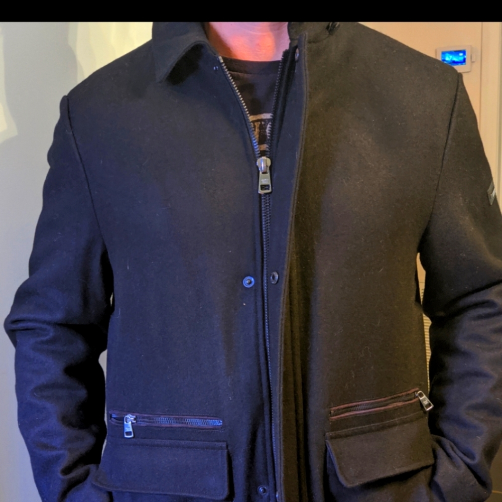 Calvin Klein Men's wool duffle coat